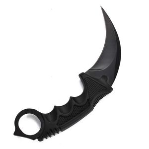 Cuchillo táctico 7.48 '' CS GO KARAMBIT Cuchillo Fijar fijo Cuchillo táctico Cuchillo táctico Cañador de caza Camisetas EDC Multi Tool