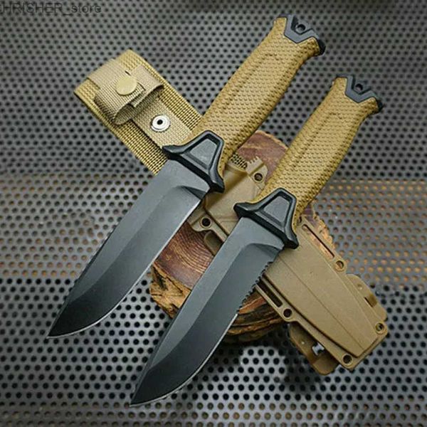 Couteaux tactiques Couteau extérieur en acier inoxydable petits couteaux de poche couteaux tactiques militaires portables couteau pour hommes Camping survie auto-défense L2403
