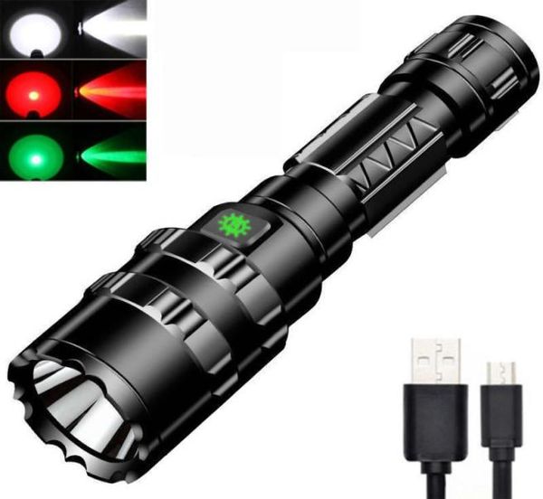 LIG LED TACITICAL L2 Impermeabilizante Nitecore Aminum USB USB Recargable Linterta Torch 18650 Tail Power Bank MLOK 2103223439141696