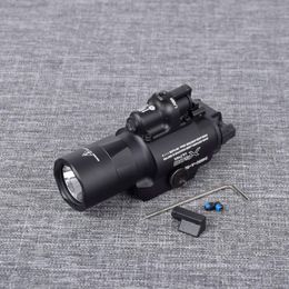 Lumière à LED tactique x400 Ultra Lampe de poche avec vue laser rouge ajusté de 20 mm