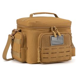 Tactische Lunchtas voor Mannen Militaire Heavy Duty Lunchbox Werk Lekvrij Geïsoleerd Duurzaam Thermische Koeltas Maaltijd Camping Picknick 240320