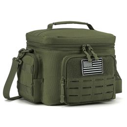 Tactische lunchbox voor mannen Militaire zware tas Werk lekkendicht geïsoleerd Duurzame thermisch koeler maaltijd Camping Picnic 240521