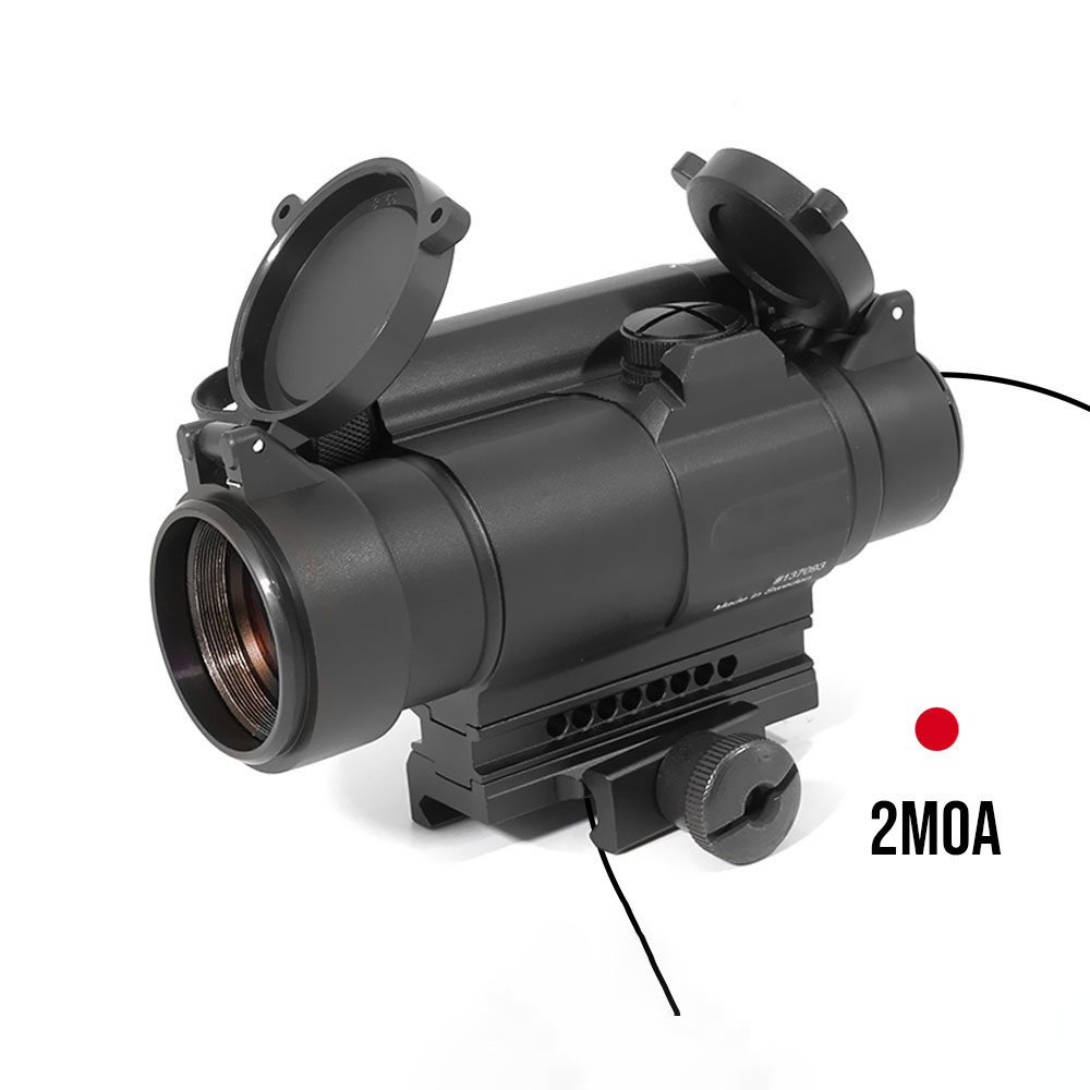 Tactical M4 Comp Riflescope Shooting Collimator Optics Sight for Hunting Airsoft Tactical Scope Clear Lens/Day Break Red Dot