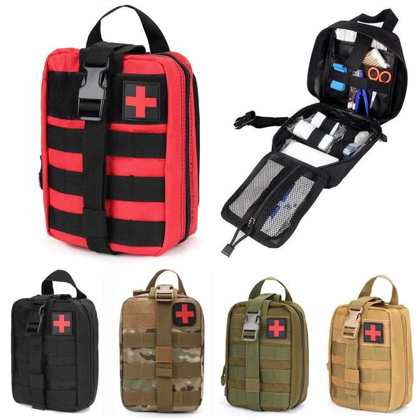 Bolsa de accesorios médicos tácticos camuflaje multifuncional al aire libre montañismo salvavidas riñoneras Boutique