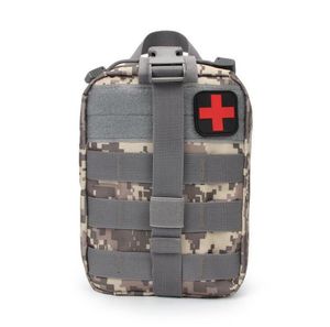 Táctico Médico Botiquín de primeros auxilios Bolsa de utilidad Tratamiento Paquete de cintura médica Multifuncional Molle ejército Caza Bolsa de emergencia para Molle Chaleco Cinturón mochila