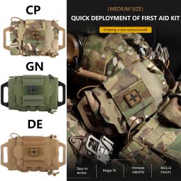 Bolsa médica táctica, kits IFAK, despliegue rápido al aire libre, kit de primeros auxilios, bolsa de supervivencia de emergencia