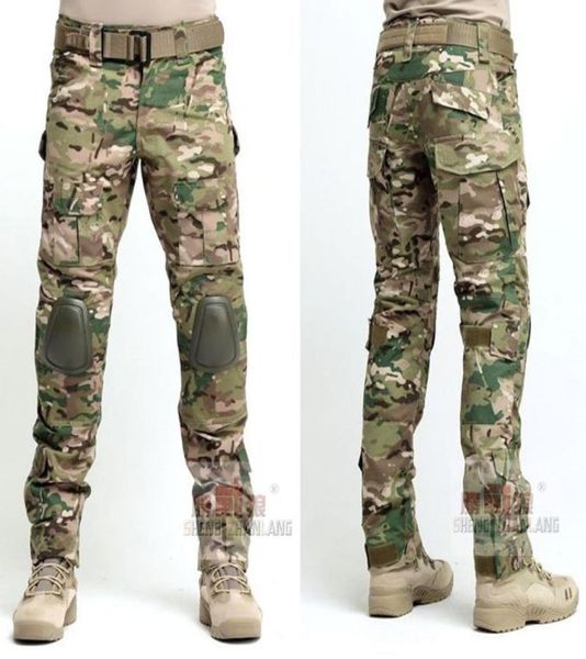 Pantalones tácticos para hombre BDU de caza rápida, combate de asalto, Airsoft con rodilleras, pantalones de juego de guerra, 9 colores 7887912