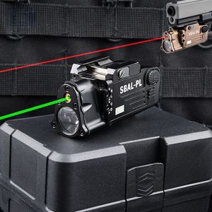 Scout léger du pistolet Tactical Metal SBAL-PL avec lampe de poche stroboscope laser vert rouge