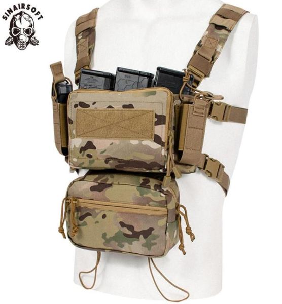 Tactical micro thory gréement modulaire h harnais d3cr drôle de sac de sac de sac de combat