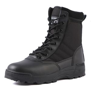 Bottes militaires tactiques Forces spéciales du désert Combat Bottes de l'armée Bottes de randonnée extérieure Chaussures de la cheville Chaussures de sécurité 240510
