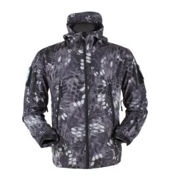 Tactische militaire camouflage softshell jas mannen winter warme fleece jas haaienhuid waterdichte windjager leger jagende kleding
