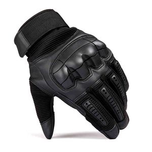 Guantes tácticos militares para hombres, nudillos duros, ejército, Paintball, Airsoft, tiro, combate, antideslizantes, guantes de motocicleta, pantalla táctil sin dedos