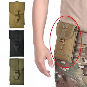 Tactique militaire Molle poche téléphone ceinture sac extérieur sac à dos accessoire randonnée armée voyage chasse Nylon taille Pack Edc sac