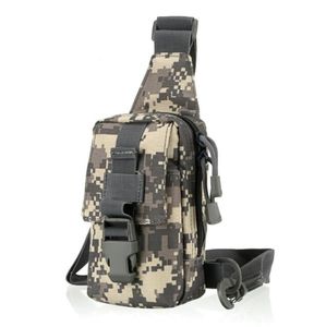 Tactische militaire slinger borsttassen Casual reizen kruislichaam schoudertas camouflage mini telefoontastas buiten wandelen camping mini -rugzakken