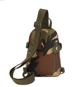 Tactical Molle Army Borst Tas Outdoor Universele Mannen Vrouwen Crossbody Sling Shoulder Packs Reizen Wandelen Camping Mini Camo Multifunctionele Rugzak