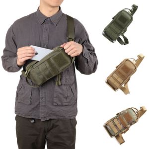 Sac de poitrine Molle tactique 1000D pochette de taille en Nylon sac de sport de plein air sac à bandoulière sac médical randonnée chasse Camping Pack