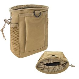 Tactical Molle Edc Dump Pouch Magazine Pocket Drawstring Ammo Tool Bag Airsoft Hunting Accessoires Utility Taille Pack W220311