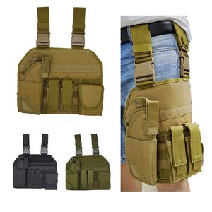 Sac de jambe tactique Molle, pochette étui pour Combat d'assaut en plein air NO17-220