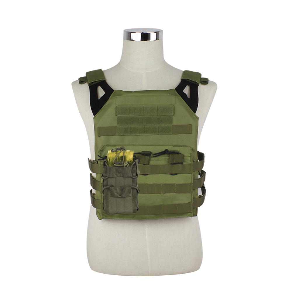 Tactical Molle Pouch Double Layer Mag Pouch M4/M16 Magazine Pouch Airsoft Military Paintball Gear Vest Accessory Pack Nylon