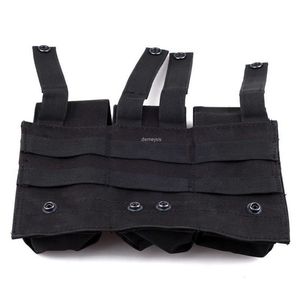 Tactical Molle Triple Magazine Pouches Triple Shooting Mag Pouch Wargame Paintball Pouch Equipment voor M14 AK47