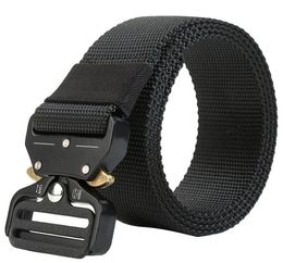 Ceinture en nylon tactique hommes Swat Combat moles boullats army metal équipement de survie