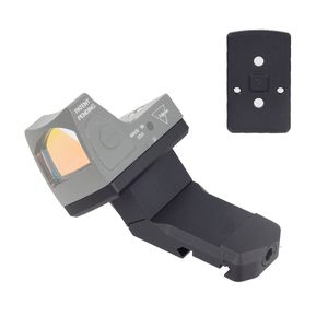 35°/45° Adjustable Offset Mount for RMR T02 Red Dot Sight, Fits 20mm Picatinny Rail - Airsoft Accessory