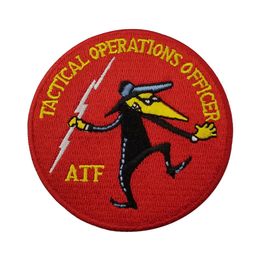 Officier des opérations tactiques AFF Patch de broderie de police pour vêtements Jeans Sac Décoration Fer sur Patch 220m