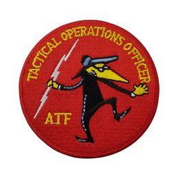 Oficial de operaciones tácticas AFF parche bordado de policía para ropa Jeans bolsa decoración hierro en parche 239N