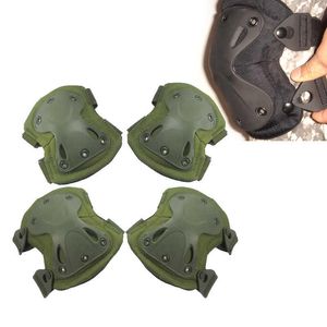 Tactique Paintball Combat Protection Genou Coudes Pads X-type Sécurité Réglable Pads Militaire Airsoft Chasse Sports 4Pcs / Set Q0913