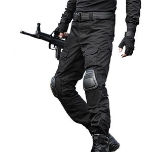 Pantalones tácticos Pantalones Cargo Hombres Camuflaje Pantalon Rana Rodilleras Pantalones de trabajo Ejército SWAT Combat Pants231u