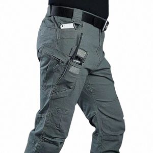 Pantalon tactique hommes vêtements de travail Ripstop pantalon imperméable multi-poches Cargo Pant Jogger armée SWAT escalade grande taille 6XL h3cv #