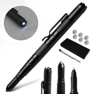 Tactische pen zelfverdediging glazen breker led zaklamp buiten reizen camping noodsituatie survival bescherming tool schrijven balpen