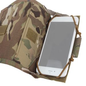 Táctico Pelebre de teléfono Mapa de bolsas de cofre Panel de administración Airsoft Gear Equipo militar Molle Polla Holder Accesorios de caza