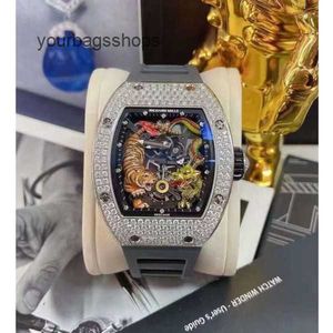 Reloj piloto táctico mecánico automático RM reloj de pulsera Rm50-01 Dragon Tiger Tourbillon Edición limitada moda ocio deportes U0YK