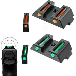 Tactisch Pistool Glasvezel Voor Achter Zicht Voor G17 G19 G20 G21 G22 G27 G29 G30 G34 G35 G44