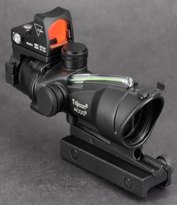 Tactical Prism ACOG 4x32 Green Fiber Rifle Optics Scope RMR 1x Red Dot Sight Weaver Picatinny Rail Mount Hunting AirSoft Riflesc7690507