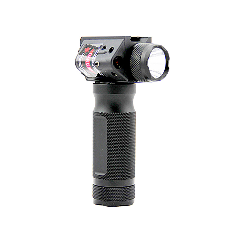 Lanterna Tática Punho Vertical Destacável Rápido Luz de Pistola de LED Branco com Rifle de Caça a Laser Vermelho Integrado Foregrip
