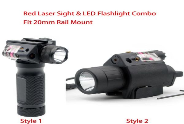 Táctica láser rojo láser LED LIGHT LIGHTLINT Linterna Fit 20 mm Picatinny Rail Mount 8388650