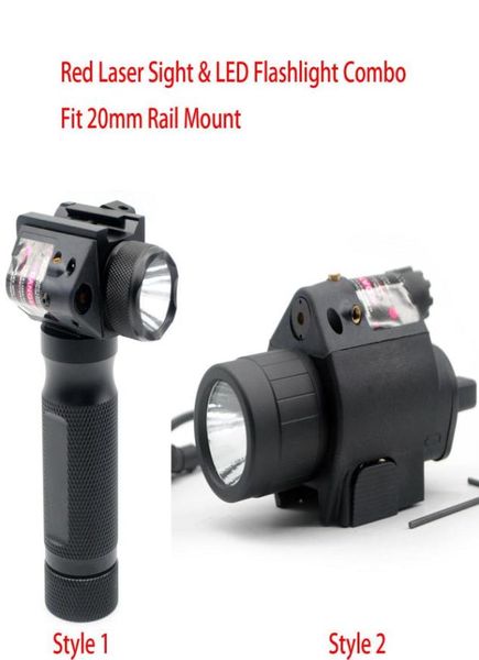 Táctico láser rojo láser led luz flash linterna Fit 20 mm Picatinny Rail Mount 5257659