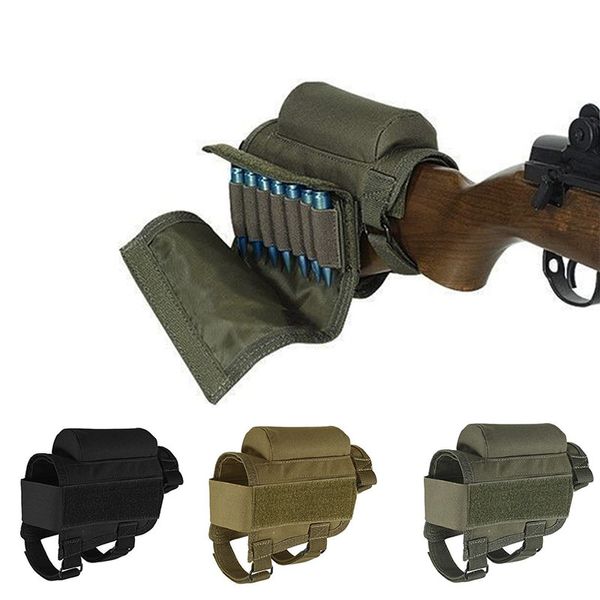 Bolsa de reposo de pistola de rifle táctico Bolsa Bolsa de munición Cartucho Carrier Bandolier Boleta de calibre 12 Bolsa de caza de cáscara de caza