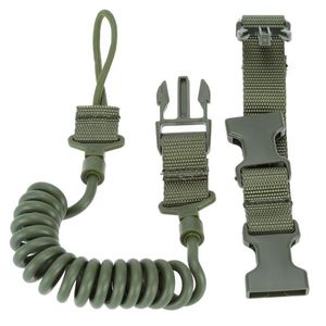 Eslinga táctica para Rifle, cuerda elástica ajustable para caza, sistema de correa para pistola de Airsoft de dos puntos, eslinga para pistola de Paintball