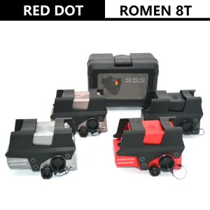 Tactical Romeo 8T Holographic optique rouge point à point rouge 1x38 mm Riflescope Fit 20 mm Picatinny of Hunting and Airsoft avec des marques complètes