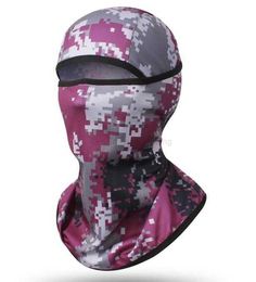 Tactische Sjaal Camo Balaclava Hoed Volgelaatsmasker Hoofddeksel bescherming Jacht Fietsen Airsoft Sport Cap Bike Militaire Paintball Koele zonnehoed voor mannen vrouwen