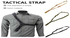 Tactical Single Point Rifle Sling Back Strap Nylon AirSoft Paintball AirSoft Paintball Strap de chasse Armée Accessoires 2941991