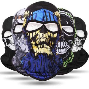 Tactical Skull Head maskers zomer Mesh koeling sneldrogend absorberen zweet Bivakmuts Ademend Bike motorhelm voering cap Halloween Party cosplay masker