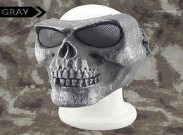 Masque squelette de crâne tactique plongée complète pour la chasse Sport de plein air OS900451566464