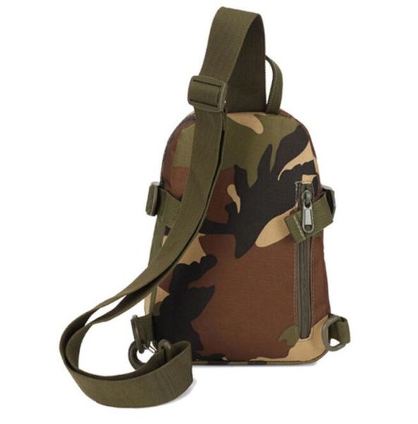 sac de poitrine tactique fronde Camo sac à dos sac à dos Assault Pack Outdoor Randonnée camping sacs à bandoulière Imperméable Oxford Running taille Sacs