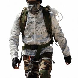 Veste polaire de neige tactique hommes automne hiver chaud coupe-vent hauts extérieur thermique armée camouflage manteaux airsoft coupe-vent de ski y5Nf #