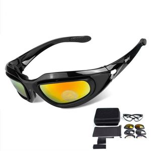 Lunettes de soleil tactiques Desert 4 Lentilles Army Goggles Outdoor Uv Protect Sports Chasse Unisexe Randonnée Lunettes2453 Drop Delivery Gear Acces Dhsud