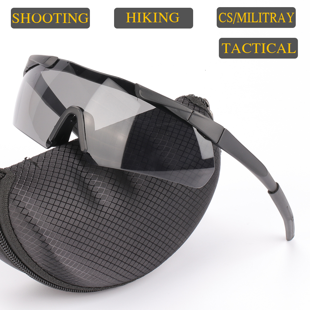 Taktische Sonnenbrille, Militärbrille, kugelsicher, stoßfest, HD-Linse, UV400, Outdoor, für Herren-Sonnenbrillen, Brillen, taktische Schießbrille, 230905